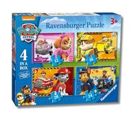 Ravensburger - Puzzles Paw Patrol 4 Pack | Puzzle Bambini 3 Anni In Su | Regalo Bimba 3 Anni In Su 72 Pezzi | Puzzle Bambini 19 X 14 Cm | Puzzles Ravensburger