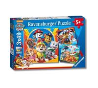 Ravensburger - Puzzle Paw Patrol, Idea Regalo per Bambini 5+ Anni, Gioco Educativo e Stimolante, 3 Puzzle da 49 Pezzi, 21x21 cm