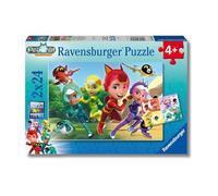Ravensburger - Puzzle Petronix Defenders, Idea Regalo per Bambini 4+ Anni, Gioco Educativo e Stimolante, 2 Puzzle da 24 Pezzi, 26x18 cm