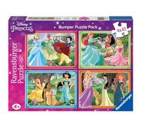 Ravensburger - Puzzle Principesse Disney, Collezione Bumper Pack 4X42, Idea Regalo per Bambini 4+ Anni, Gioco Educativo e Stimolante, 4 Puzzle da 42 Pezzi, 36x26 cm