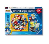 Ravensburger RavensburgeR-Puzzle 3x49 Pezzi - Le Avventure Di SoniC-400555501133