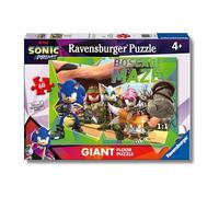 RAVENSBURGER - PUZZLE SONIC, COLLEZIONE 60 GIANT PAVIMENTO, 60 PEZZI, ETà RACCOMANDATA 4+ ANNI