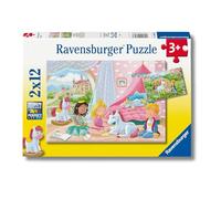 Ravensburger - Puzzles Un'amicizia Incantevole Confezione Da 2 | Puzzle 3 Anni O Più | 2 Puzzle Bambini 3 Anni 12 Pezzi | Puzzles Bambini 26 X 18 Cm | Regalo Bimba 3 Anni Femmina E Uomo