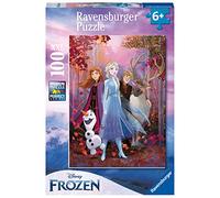Ravensburger - Puzzle 100 Pezzi XXL Elsa e i Suoi Amici, Disney Frozen, Idea Regalo per Bambini 6+ Anni, Gioco Educativo e Stimolante, Esclusiva Amazon