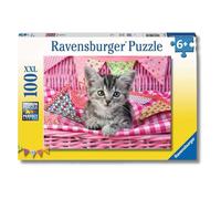 Ravensburger Cute Kitty 100 Piece Jigsaw Puzzles for Kids Age 6 Years Up - Extra