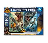Ravensburger - puzzle jurassic world, 100 pezzi xxl, età raccomandata 6+ anni