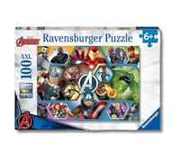 Ravensburger - Puzzle 100 Pezzi XXL Marvel Avengers, Idea Regalo per Bambini 6+ Anni, Gioco Educativo e Stimolante