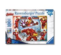 RAVENSBURGER - PUZZLE IRON MAN, 100 PEZZI XXL, ETà RACCOMANDATA 6+ ANNI