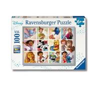 Ravensburger - Puzzle Disney Multicharacter, Puzzle 100 Pezzi XXL, Puzzle Bambini 6 Anni, 49x36cm