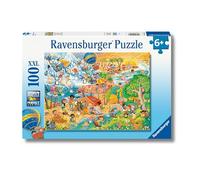 Ravensburger - Puzzles XXL Quattro Stagioni Di Divertimento | Puzzle 6 Anni In Su | Puzzle 100 Pezzi Per Bambini Da 6 Anni In Su | Puzzle Bambini 36 X 49 Cm | Puzzles Ravensburger