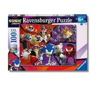 Ravensburger - Puzzles XXL Sonic Prime | Puzzle Bambini 6 Anni In Su | Puzzle Ravensburger 100 Pezzi | Giochi Per Bambini 36 X 49 Cm | Regalo Bambino 6 Anni O Più