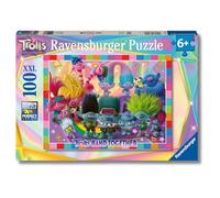 Ravensburger - Puzzles XXL Trolls 3 | Puzzle Bambini 6 Anni In Su | Puzzle Ravensburger 100 Pezzi | Giochi Per Bambini 36 X 49 Cm | Regalo Bambino 6 Anni O Più
