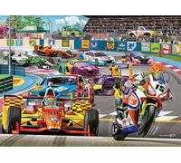 Ravensburger Racetrack Rally - Puzzle da 60 pezzi per bambini, ogni pezzo è unico, i pezzi si adattano perfettamente