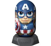 Ravensburger Ravensburger-12008020 Hylkies: la Nuova Serie assemblare. Personaggio #33 Captain America - per Tutti i Fan della Marvel - Costruire, Innamorarsi, Collezionare, Multicolore, 12008020