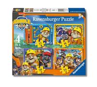 Ravensburger Puzzle Rubble & Crew – Confezione 4 puzzle, 12/16/20/24 pezzi, 19x14 cm, 3 anni+