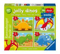 Ravensburger RVB07289 4 Puzzle in 1 - My First Puzzles: Dinosauri