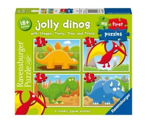 Ravensburger RVB07289 4 Puzzle in 1 - My First Puzzles: Dinosauri