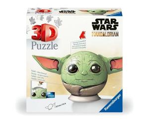 Ravensburger RVB11556 Puzzle da 77 Pezzi 3D - Puzzleball Star Wars Grogu con Ore