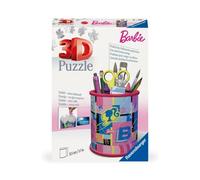 Ravensburger - 3d puzzle portapenne barbie, 54 pezzi, include accessori, 6+ anni