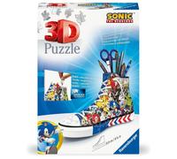 Ravensburger - Puzzle 3D, Portapenne Sneaker Sonic the Hedgehog , per Adulti e B