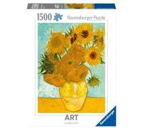 PUZZLE VAN GOGH: VASO DI GIRASOLI, ART COLLECTION, 1500 PEZZI, PUZZLE ADULTI - RAVENSBURGER