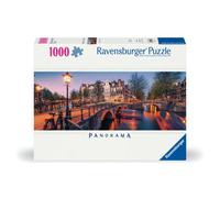 Ravensburger RVB12000446 Puzzle da 1000 Pezzi Panorama - Una sera ad Amsterdam