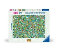 Ravensburger RVB12000629 Puzzle da 1000 Pezzi - Challenge: Animal Crossing