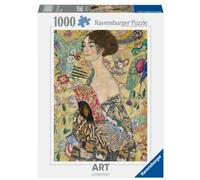 Ravensburger RVB12001132 Puzzle da 1000 Pezzi - Klimt: Dama col Ventaglio