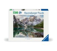 Puzzle ravensburger lago di braies 1500 pezzi - puzzle per adulti