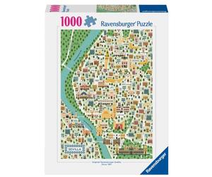 Ravensburger RVB12001239 Puzzle da 1000 Pezzi - Mappa di Siviglia
