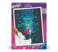 Ravensburger - CreArt Premium B, Disney, Arielle e Ursula, Dipingere con i Numeri, Kit Pittura, Idea Regalo Donna o Uomo, 14+ Anni, 30x40 cm