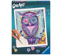 RAVENSBURGER CREART PER ADULTI, KIT PER DIPINGERE CON I NUMERI, SERIE TREND C, IL SOGNO DELLA CIVETTA