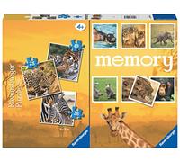 Puzzle 3 in 1 Animali selvatici Memory