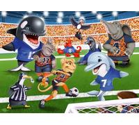 Ravensburger Soccer Field Flair - Puzzle XXL da 150 pezzi per bambini, ispira il gioco creativo e il divertimento sportivo, divertimento familiare, rispettoso dell'ambiente