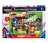 RAVENSBURGER - PUZZLE SONIC, COLLEZIONE 60 GIANT PAVIMENTO, 60 PEZZI, ETà RACCOMANDATA 4+ ANNI
