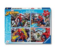 Ravensburger - Spiderman, Puzzle Bambini 5+ Anni, Con 4 Puzzle Da 100 Pezzi | Include 4 puzzle da 100 pezzi di Spiderman, educativi e divertenti, ideali come regalo originale per bambini dai 5 anni.