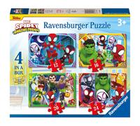 Ravensburger Spidey Sua Incredibile Amici 4 IN Scatola 12 16 20 24 Pezzi Puzzle