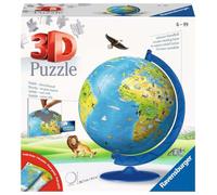Ravensburger Puzzle - Sfera puzzle 3D - Mappamondo per Bambini in Tedesco, 180 Pezzi - 1 pz.