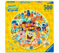 Spongebob Squarepants Round Jigsaw Puzzle Welcome To Bikini Bottom (500 Pezzi) R