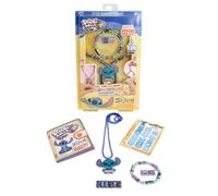 Ravensburger - Sticki Rolls: Kit Orecchini e Bracciale Stitch, Bambini 5+ | Set Sticki Rolls Stitch con braccialetto, collana e 120 adesivi olografici da collezionare. Per bambini da 5 anni.