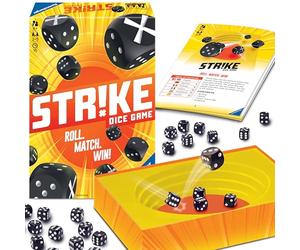 Ravensburger - Strike, Gioco di Dadi per 2-5 Giocatori, 8+ Anni | Gioco di dadi per 2-5 giocatori: lancia, combina i risultati e sfida gli avversari. Partite veloci da 15 minuti, da 8 anni.