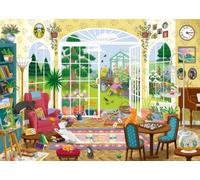 Ravensburger Summer Garden Parlour - Puzzle da 1000 pezzi, per adulti | Affascinante scena di campagna, qualità premium, perfetta vestibilità ad incastro, età 14+