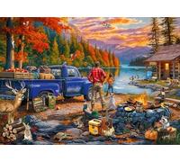 Ravensburger Sunset Lake Grande Formato 300 Pezzi Puzzle per Adulti