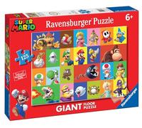Ravensburger - Puzzle Super Mario | Puzzle 6 Anni | Puzzle 125 Pezzi Bambini Da Pavimento 70x50 Cm | Regalo Bambino 6 Anni | Giochi Bambino 6 Anni | Giochi Super Mario