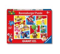 Ravensburger - Super Mario, Giant Floor Puzzle 6+ Anni, 125 Pezzi Educativi | Giant Floor Puzzle di Super Mario da 125 pezzi, educativo e divertente, ideale come regalo originale per bambini dai 6 anni.