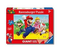 Ravensburger - Puzzle Super Mario | Puzzle Bambini 3 Anni | Puzzle 24 Pezzi Bambini Da Pavimento 70x50 Cm | Giochi Bambini 3 Anni | Regalo Bambina 3 Anni E Bambino | Super Mario Giocattoli