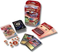 Ravensburger - Disney Lorcana Single Starter Deck, Rubino e Acciaio Mulan & Stitch, Set 8, versione italiana