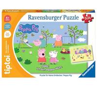 Ravensburger Tiptoi 00163 Piccoli Esploratori: Peppa Pig, Puzzle per Bambini dai 4 Anni in su, 1 Giocatore, Multicolore