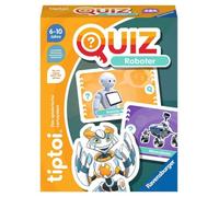 Ravensburger tiptoi 00164 quiz robot, gioco a quiz per bambini dai 6 anni in su, per 1-4 giocatori