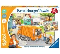 Ravensburger tiptoi 00138 Piccoli esploratori, Raccolta rifiuti, Puzzle per Bambini dai 3 Anni in su, per 1 Giocatore, Multicolore, 00172
